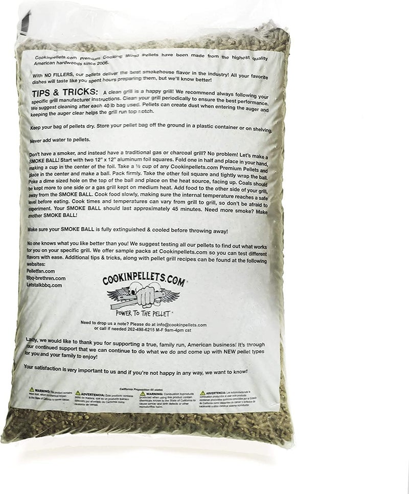 CookinPellets Premium Hardwood Smoker Pellets - 40 Pound Bag, Hickory Flavor - Image 4